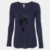 Women's Flowy Long Sleeve V-Neck Tee Thumbnail