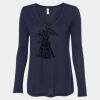 Women's Flowy Long Sleeve V-Neck Tee Thumbnail
