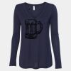 Women's Flowy Long Sleeve V-Neck Tee Thumbnail