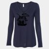 Women's Flowy Long Sleeve V-Neck Tee Thumbnail