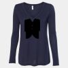 Women's Flowy Long Sleeve V-Neck Tee Thumbnail