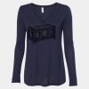 Women's Flowy Long Sleeve V-Neck Tee Thumbnail