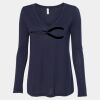 Women's Flowy Long Sleeve V-Neck Tee Thumbnail