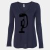 Women's Flowy Long Sleeve V-Neck Tee Thumbnail