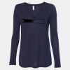 Women's Flowy Long Sleeve V-Neck Tee Thumbnail