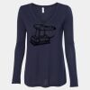 Women's Flowy Long Sleeve V-Neck Tee Thumbnail