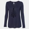 Women's Flowy Long Sleeve V-Neck Tee Thumbnail