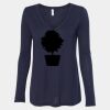 Women's Flowy Long Sleeve V-Neck Tee Thumbnail