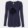 Women's Flowy Long Sleeve V-Neck Tee Thumbnail