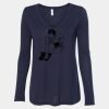 Women's Flowy Long Sleeve V-Neck Tee Thumbnail