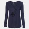 Women's Flowy Long Sleeve V-Neck Tee Thumbnail