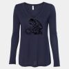 Women's Flowy Long Sleeve V-Neck Tee Thumbnail