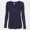 Women's Flowy Long Sleeve V-Neck Tee Thumbnail