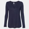 Women's Flowy Long Sleeve V-Neck Tee Thumbnail