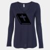Women's Flowy Long Sleeve V-Neck Tee Thumbnail