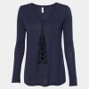 Women's Flowy Long Sleeve V-Neck Tee Thumbnail