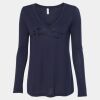 Women's Flowy Long Sleeve V-Neck Tee Thumbnail
