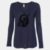 Women's Flowy Long Sleeve V-Neck Tee Thumbnail