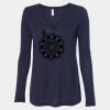 Women's Flowy Long Sleeve V-Neck Tee Thumbnail