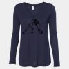 Women's Flowy Long Sleeve V-Neck Tee Thumbnail