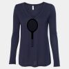 Women's Flowy Long Sleeve V-Neck Tee Thumbnail