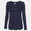 Women's Flowy Long Sleeve V-Neck Tee Thumbnail