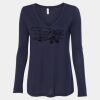 Women's Flowy Long Sleeve V-Neck Tee Thumbnail