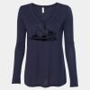 Women's Flowy Long Sleeve V-Neck Tee Thumbnail