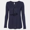 Women's Flowy Long Sleeve V-Neck Tee Thumbnail