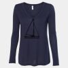 Women's Flowy Long Sleeve V-Neck Tee Thumbnail