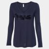 Women's Flowy Long Sleeve V-Neck Tee Thumbnail