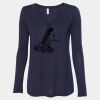 Women's Flowy Long Sleeve V-Neck Tee Thumbnail