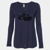 Women's Flowy Long Sleeve V-Neck Tee Thumbnail