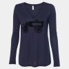 Women's Flowy Long Sleeve V-Neck Tee Thumbnail