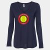 Women's Flowy Long Sleeve V-Neck Tee Thumbnail