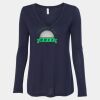 Women's Flowy Long Sleeve V-Neck Tee Thumbnail