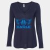 Women's Flowy Long Sleeve V-Neck Tee Thumbnail