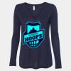 Women's Flowy Long Sleeve V-Neck Tee Thumbnail