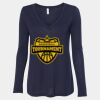 Women's Flowy Long Sleeve V-Neck Tee Thumbnail