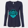 Women's Flowy Long Sleeve V-Neck Tee Thumbnail