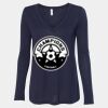Women's Flowy Long Sleeve V-Neck Tee Thumbnail