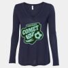Women's Flowy Long Sleeve V-Neck Tee Thumbnail