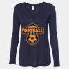 Women's Flowy Long Sleeve V-Neck Tee Thumbnail