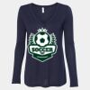 Women's Flowy Long Sleeve V-Neck Tee Thumbnail