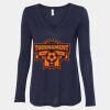 Women's Flowy Long Sleeve V-Neck Tee Thumbnail