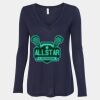 Women's Flowy Long Sleeve V-Neck Tee Thumbnail