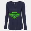 Women's Flowy Long Sleeve V-Neck Tee Thumbnail