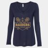 Women's Flowy Long Sleeve V-Neck Tee Thumbnail