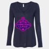 Women's Flowy Long Sleeve V-Neck Tee Thumbnail
