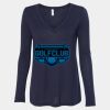 Women's Flowy Long Sleeve V-Neck Tee Thumbnail